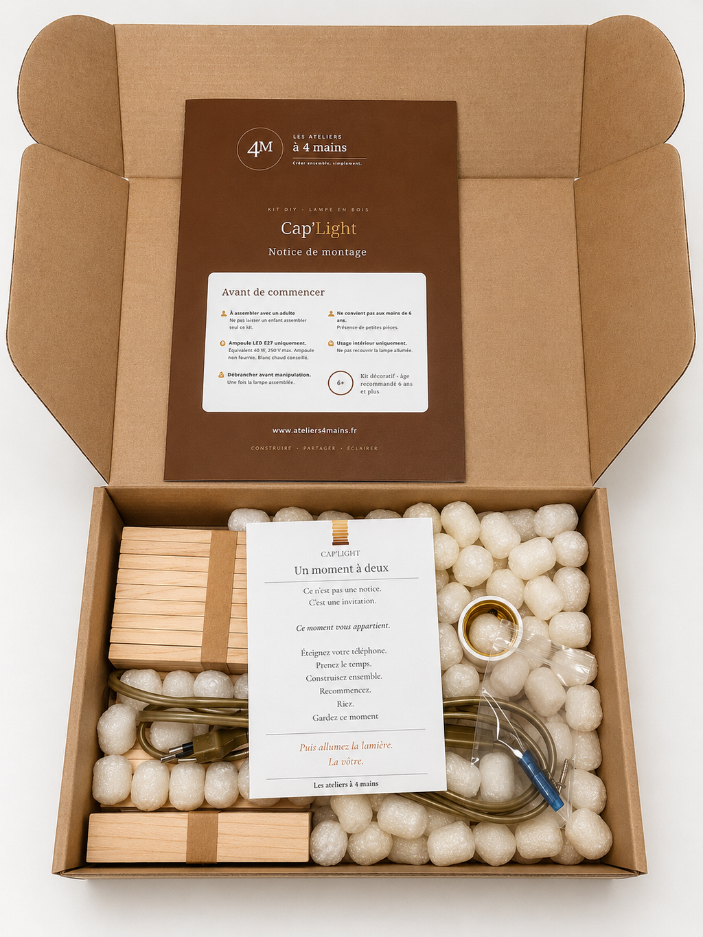 Kit DIY Cap’Light – Créez une lampe ensemble